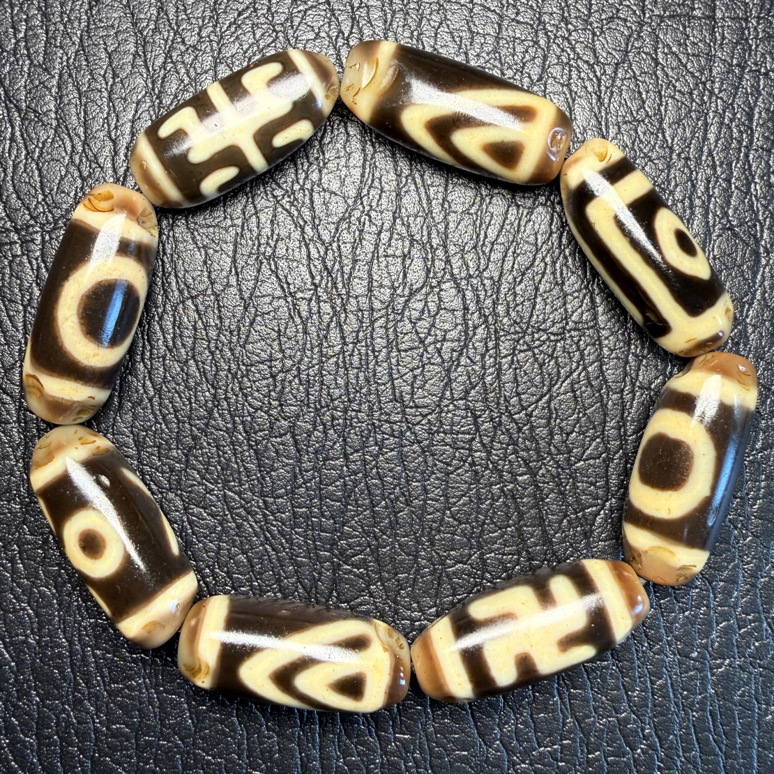 【藏纯珠宝】纯手工多宝玛瑙手串孤品放漏