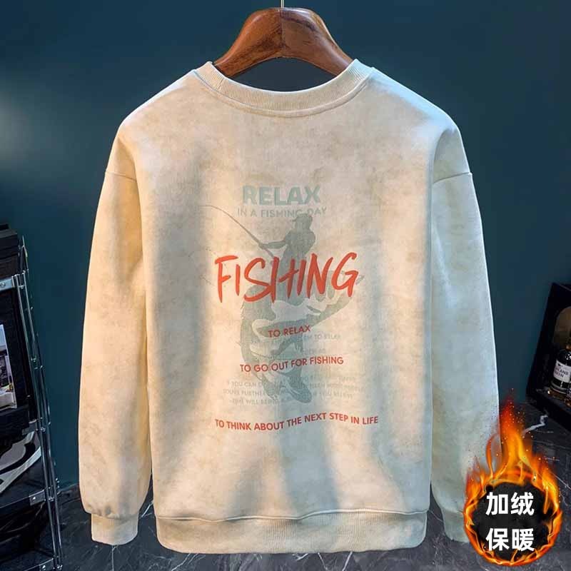 美式扎染官方正版卫衣男款爆款2025新款潮流百搭秋季长袖打底衫男