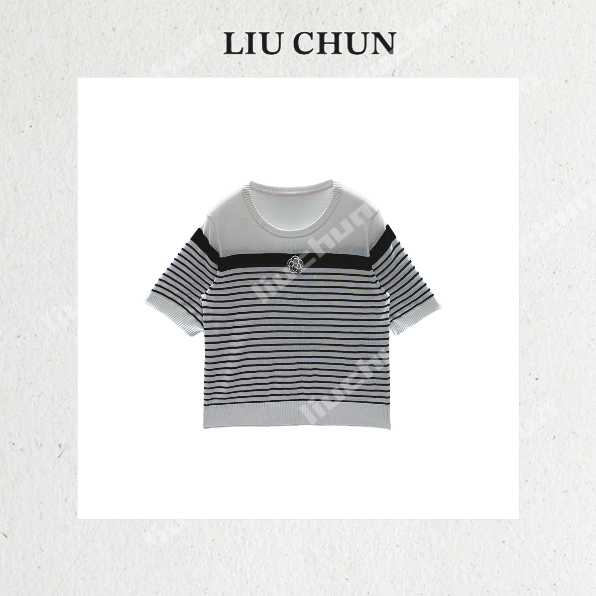 【拼接螺纹】CHUN家针织上衣