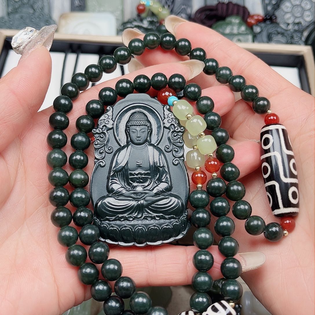 和田玉颈饰未镶嵌