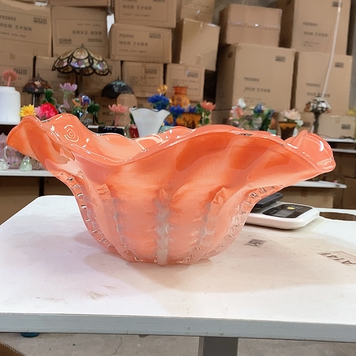 无铅玻璃琉璃花瓶高15口35