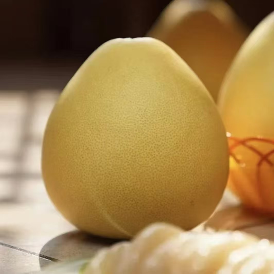 湖北正宗贡水白柚脆嫩多汁皮比一般柚子皮厚