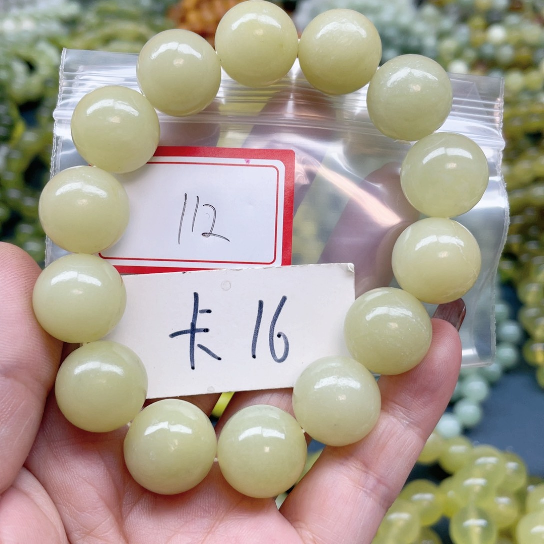 未镶嵌蛇纹石玉手串