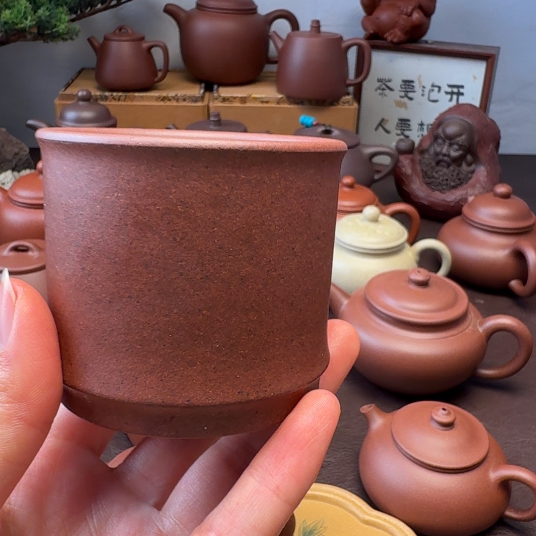 紫砂茶壶特练紫泥  主人杯140