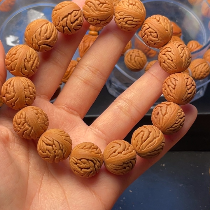 桃核手串绣球桃核16