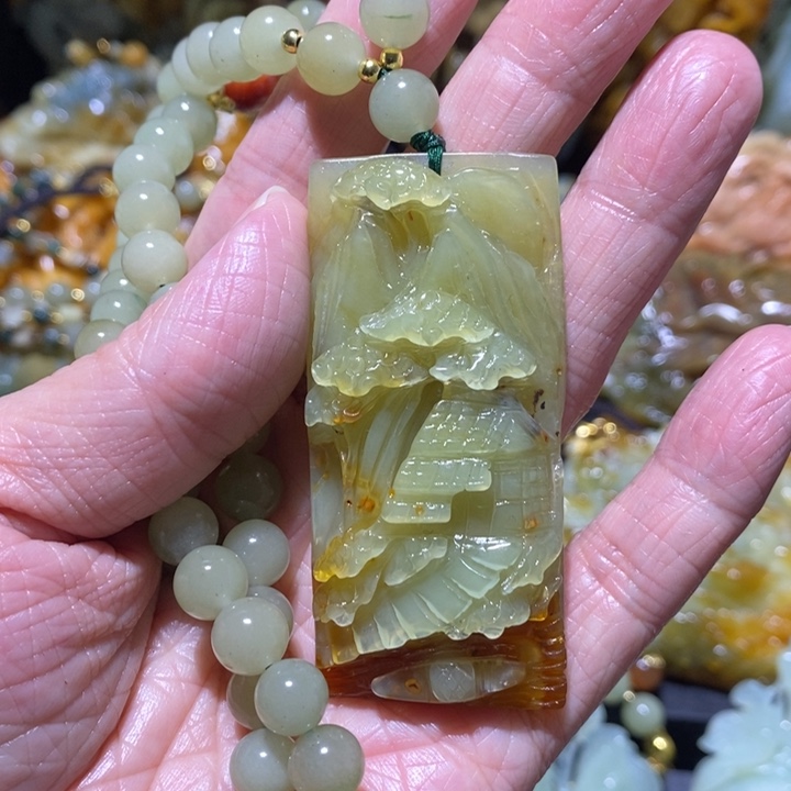 岫玉岫玉吊坠未镶嵌