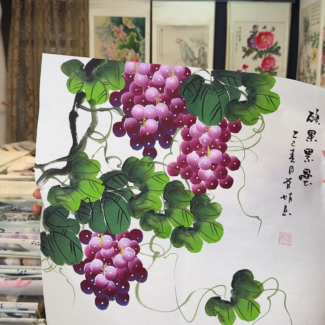 纯手绘国画作品好看