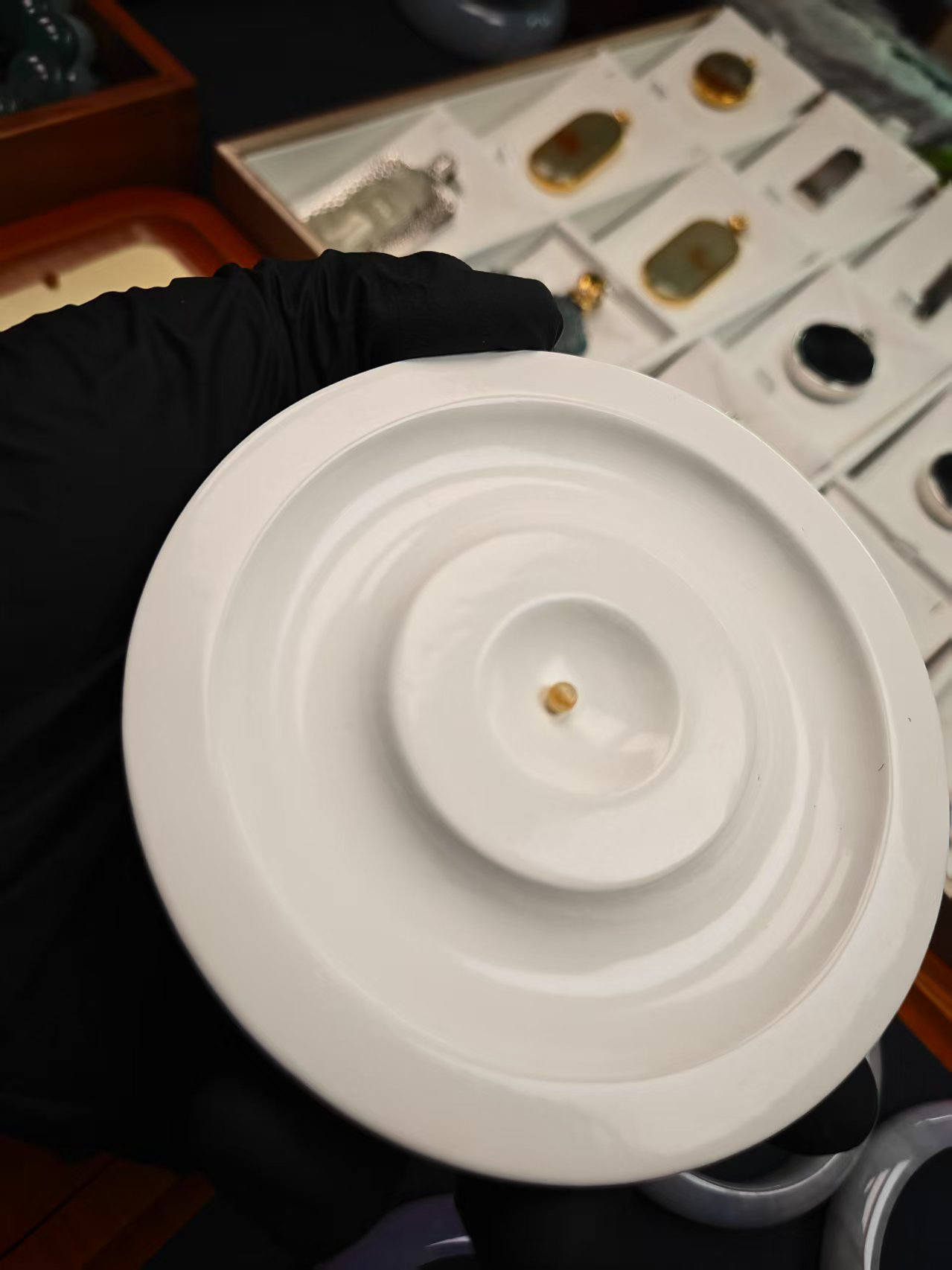 1缅甸A类翡翠黄翡冰珠