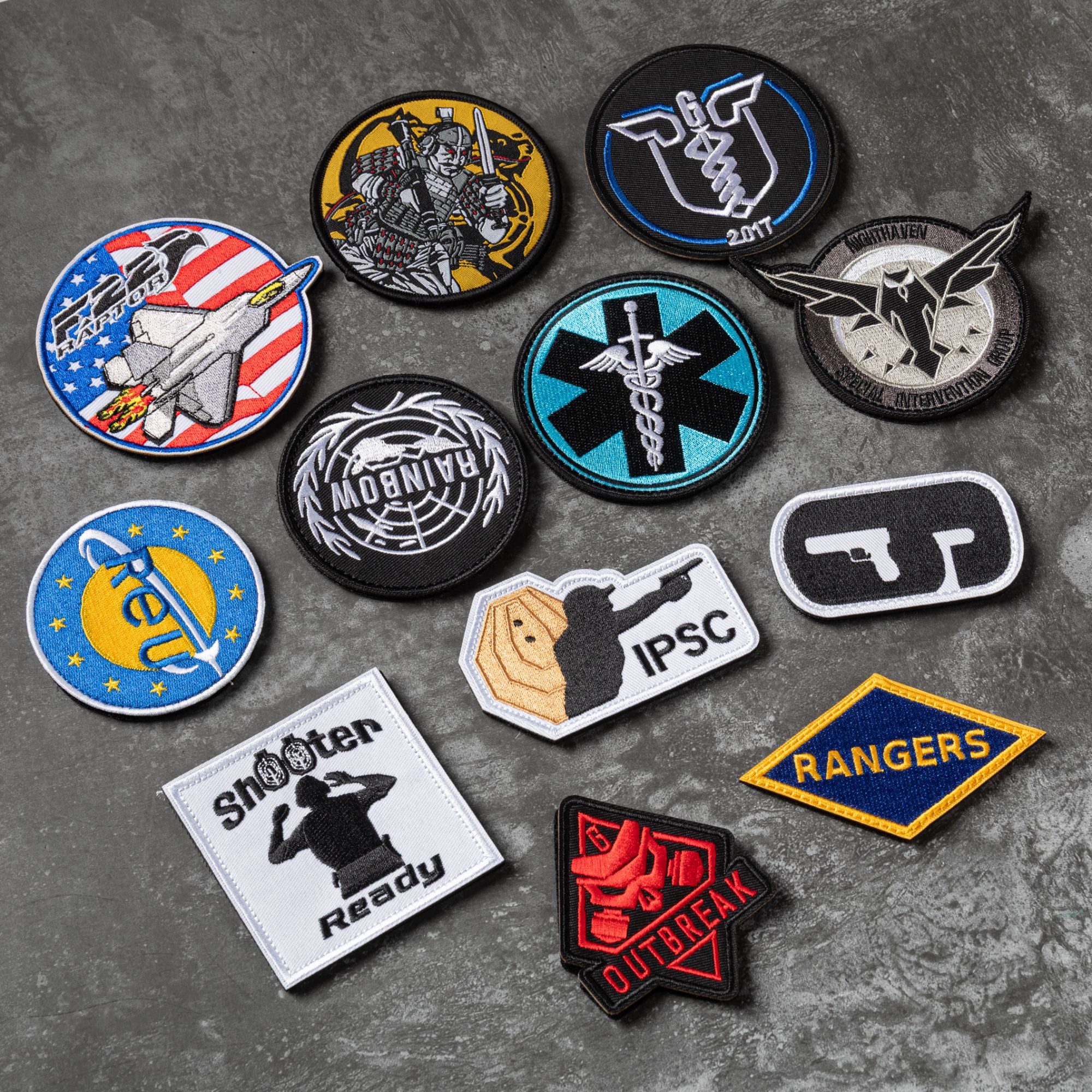 彩虹六号围攻刺绣魔术贴章臂章背包贴章士气冲锋衣两侧魔术贴臂章