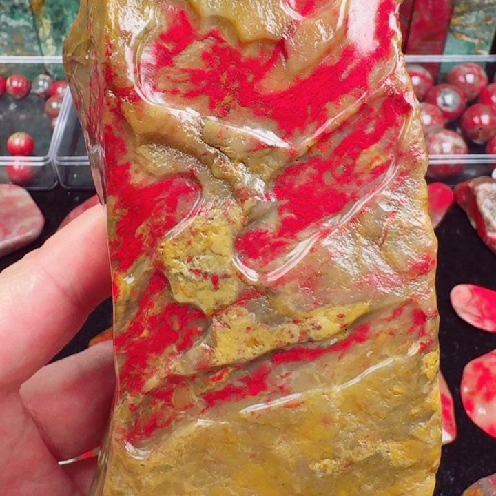 昌化鸡血石田黄鸡血天然随行章