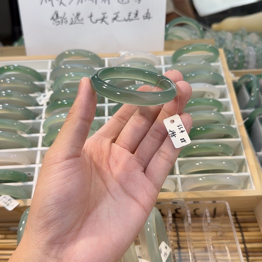 手镯玛瑙/玉髓未镶嵌圈口53.4