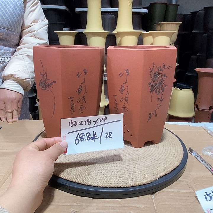 紫砂花盆紫砂花盆