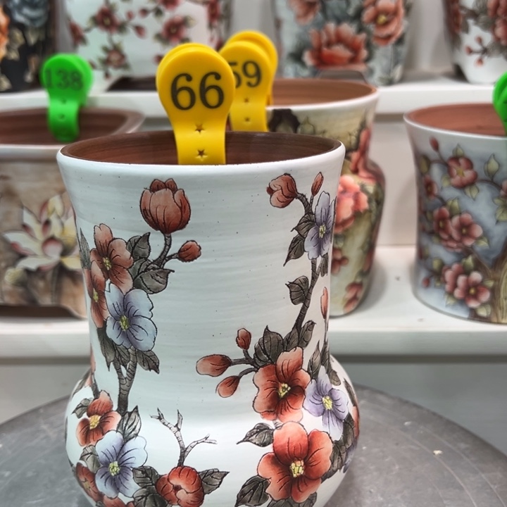 紫砂花盆水晶花盆66