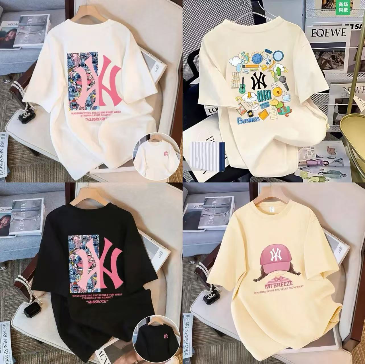 【短袖B01-B64】33儿童夏款T恤短袖纯棉韩版潮流上衣-6-2