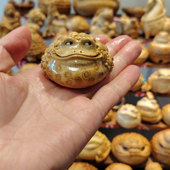 @****竹竹根雕三足金蟾