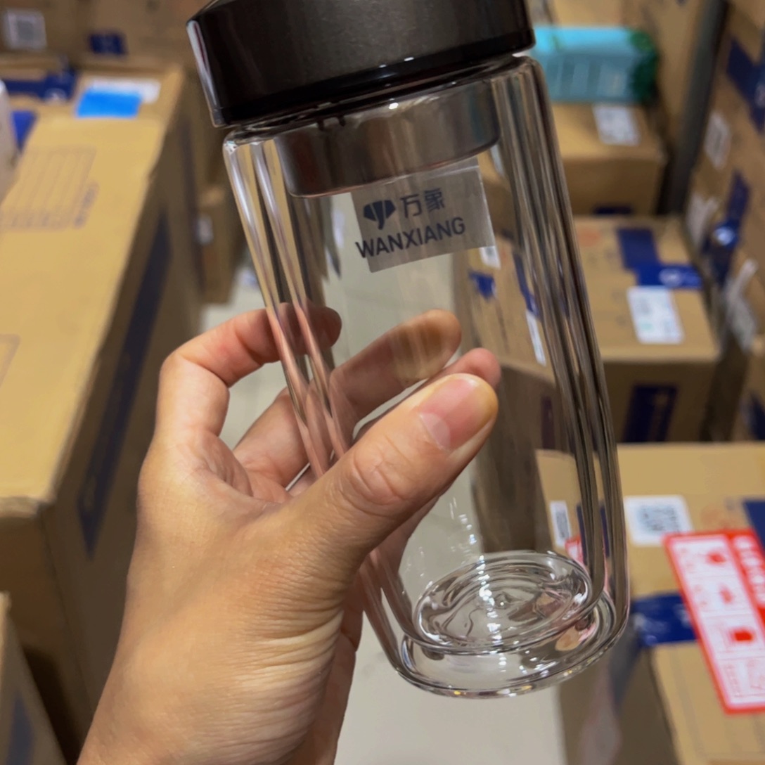 万象时空知了v406玻璃杯360玻璃杯➕杯套