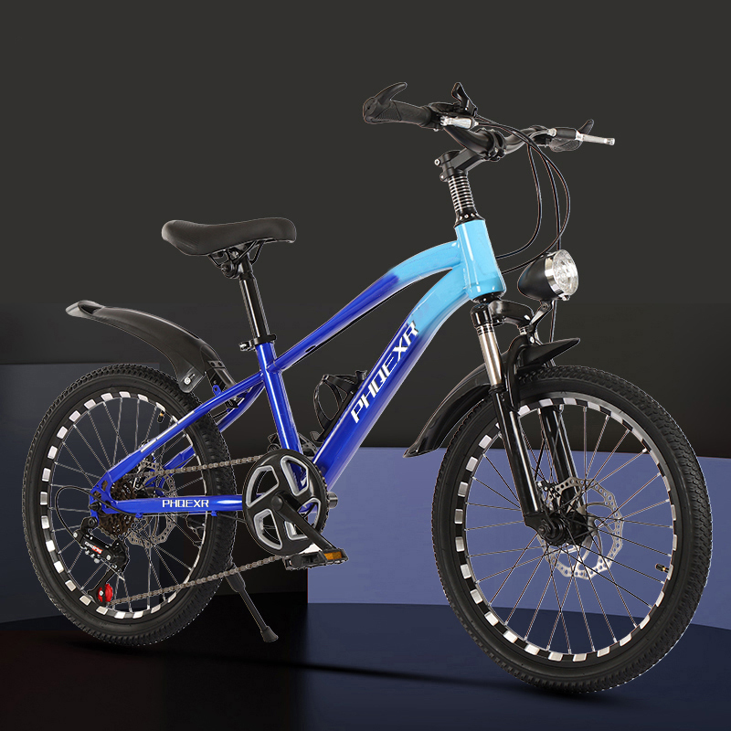 儿童减震自行车6-14岁男孩女孩中大童碟刹变速山地脚踏车架小学生