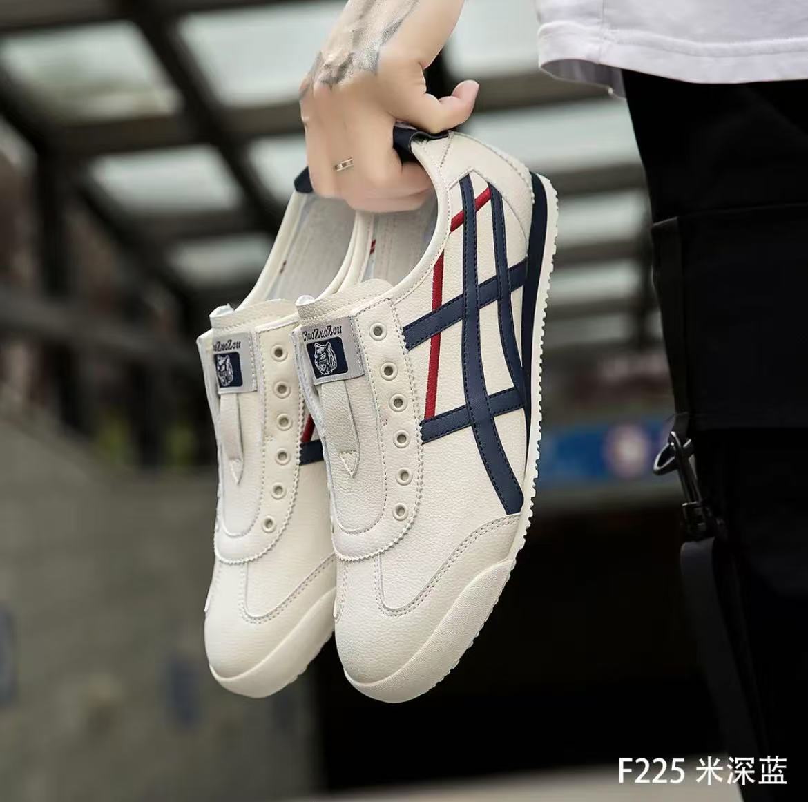 [爆款真皮一脚蹬阿甘鞋】正品CHAOZUOZOU软底低帮男女情侣同款鞋子