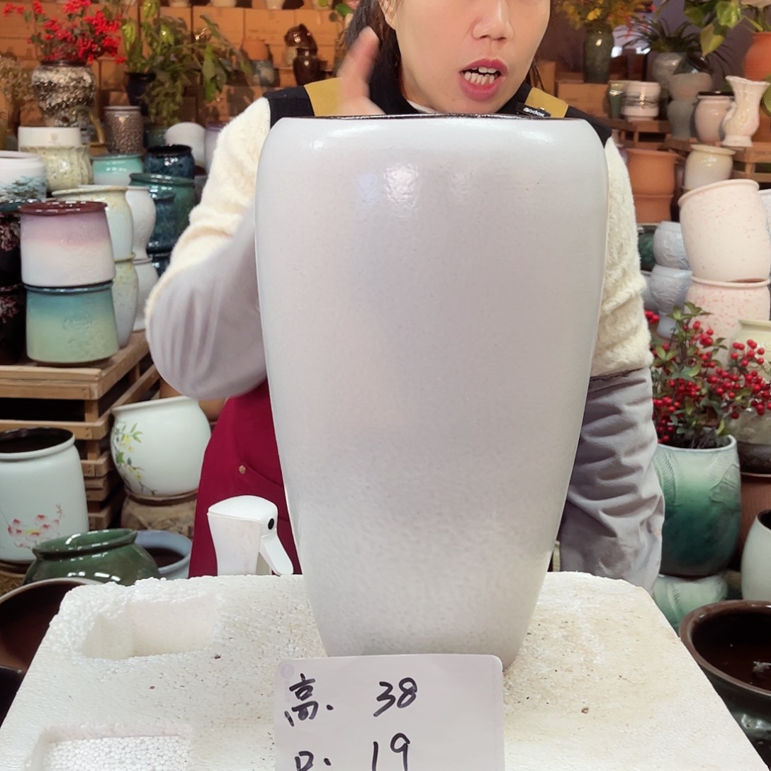 紫砂花盆高度38口径19