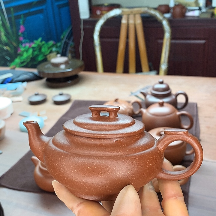 紫砂茶壶F****F红降坡，上新桥，180c c