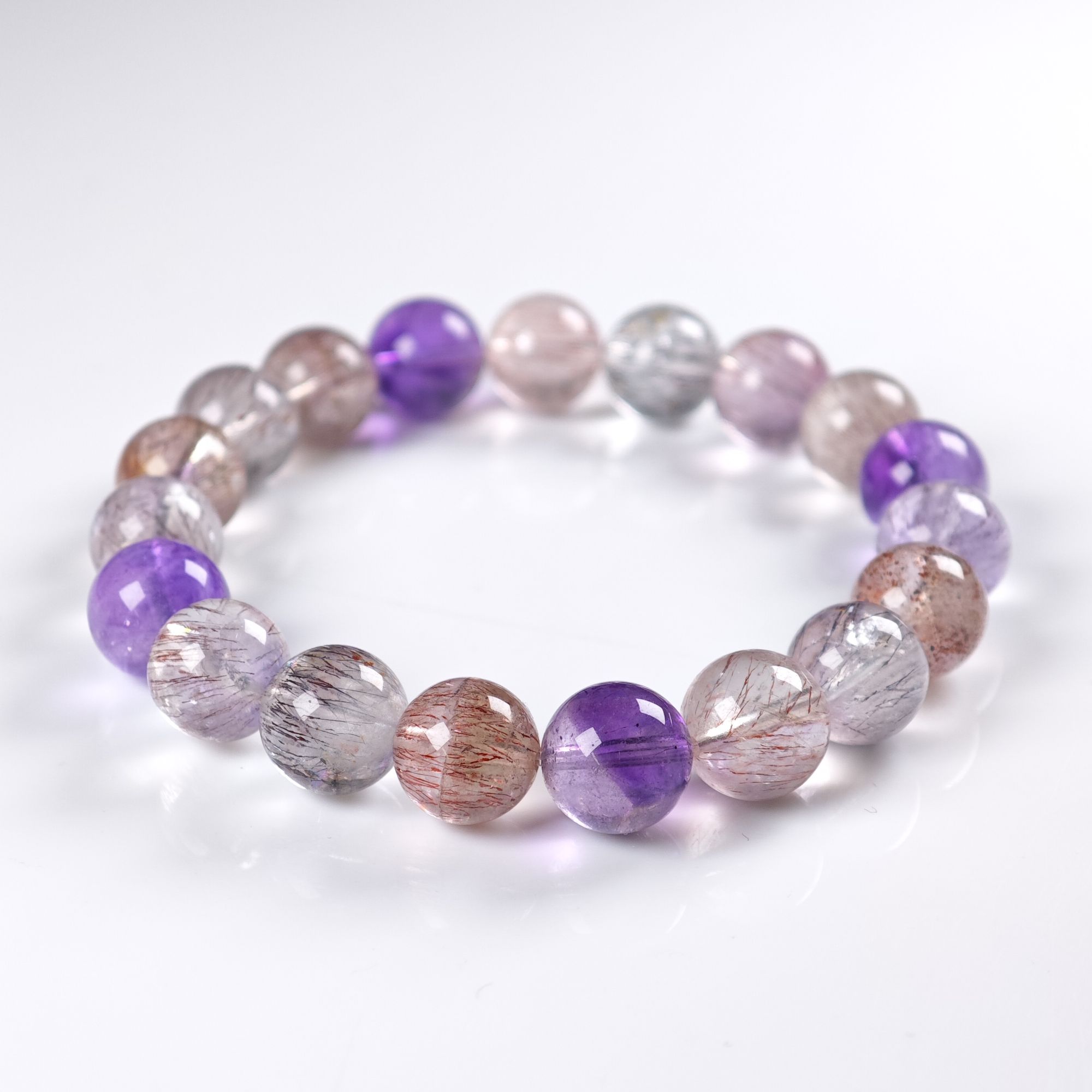 晶匠超七手串10mm+ 多样性发一 编号M57423 精选