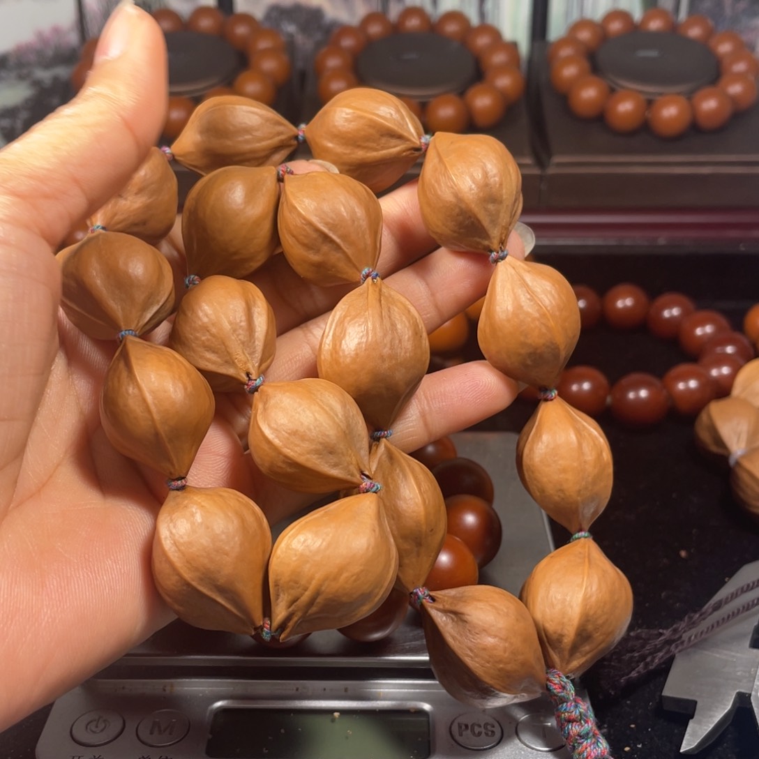 橄榄核手串/手链2.0+三花原皮18颗