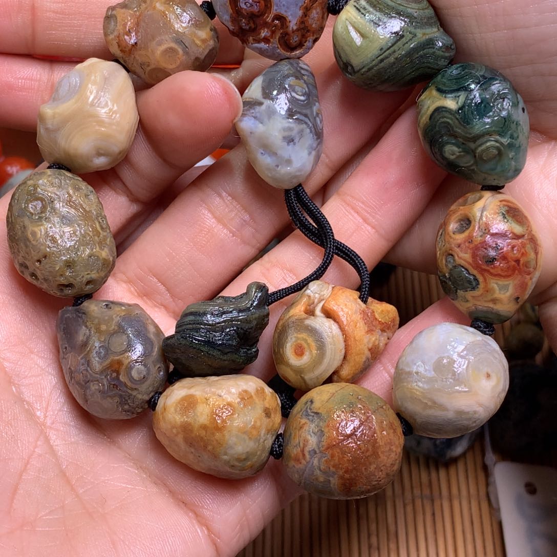 未镶嵌玛瑙/玉髓珠宝半成品