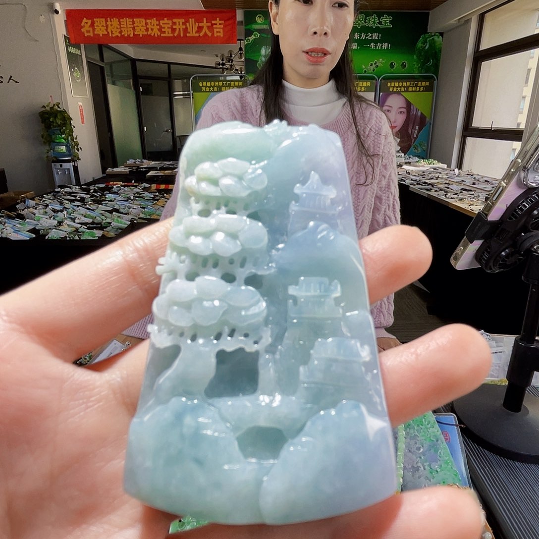 颈饰未镶嵌翡翠翡翠