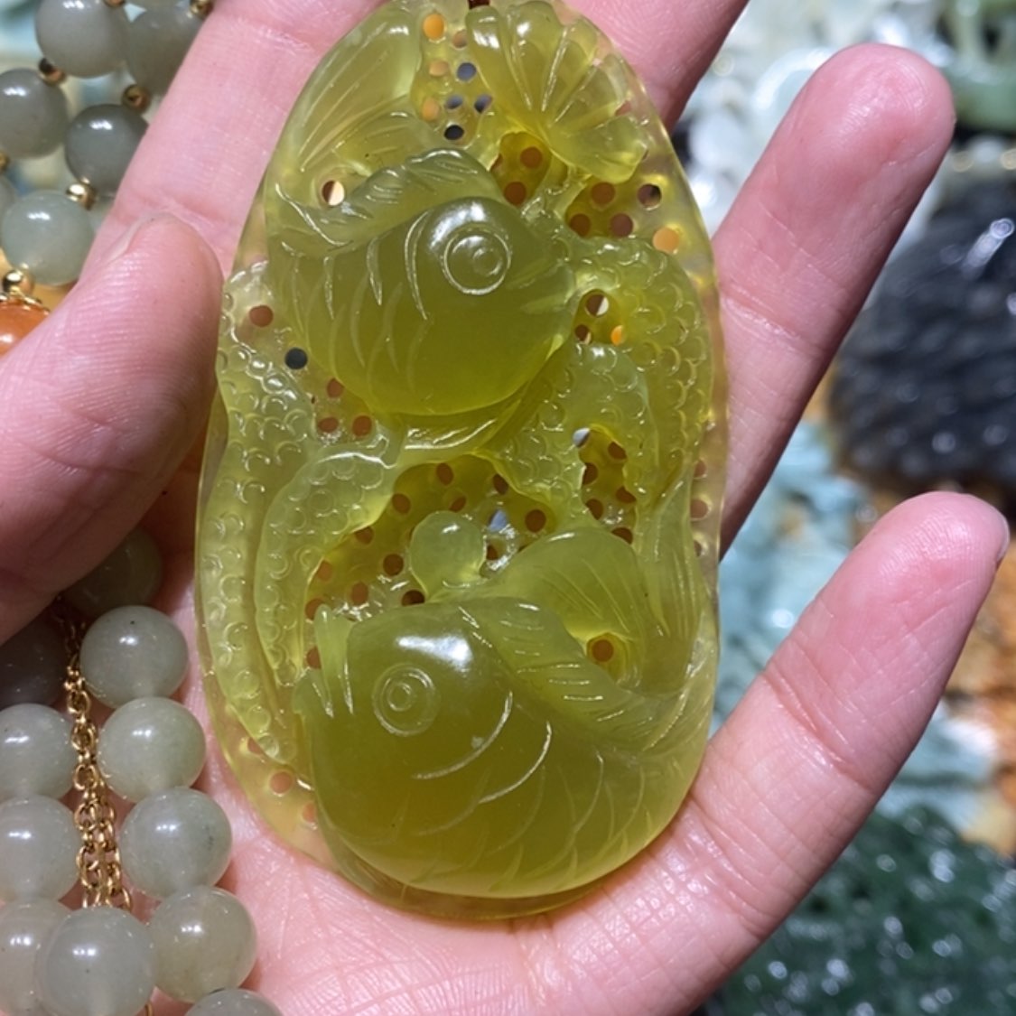 【闪购商品】岫玉毛衣链未镶嵌