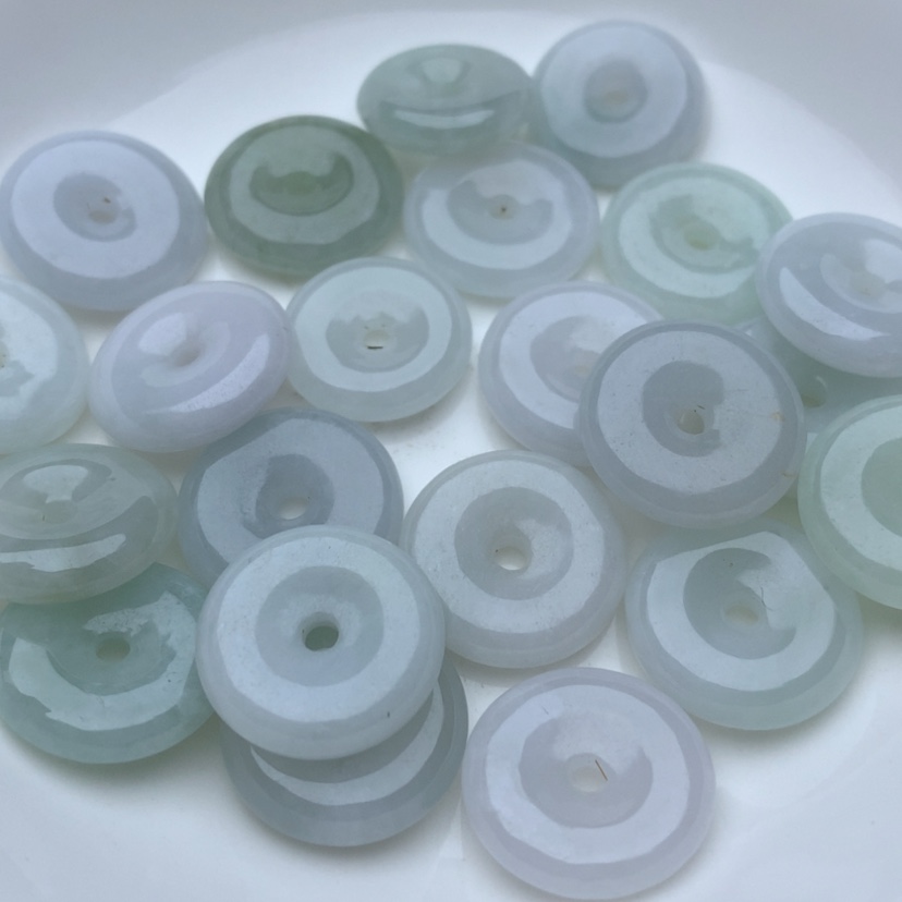 【闪购商品】翡翠手链未镶嵌卡15平安扣10颗