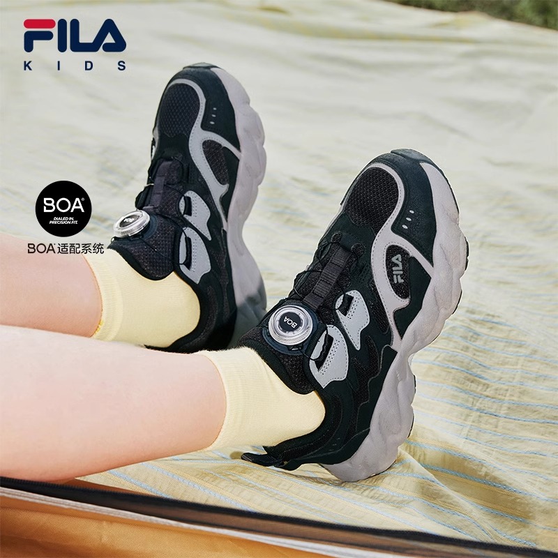 【斐乐儿童蕨草】2025年夏季中大童儿童经典复古运动跑鞋K15B511111