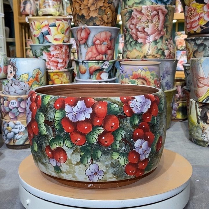 红陶景德镇艺术手绘作品