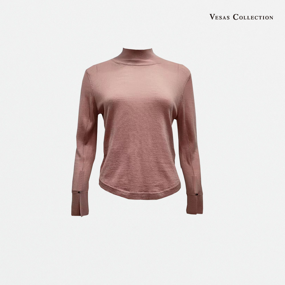 vesas collection 唯尚女装专柜羊毛衫针织衫圆领正肩长袖