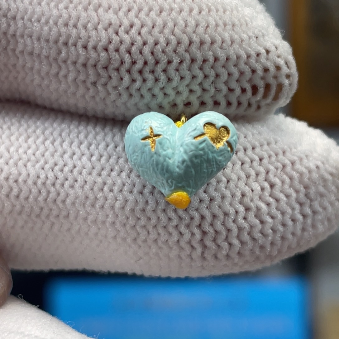 绿松石未镶嵌挂件