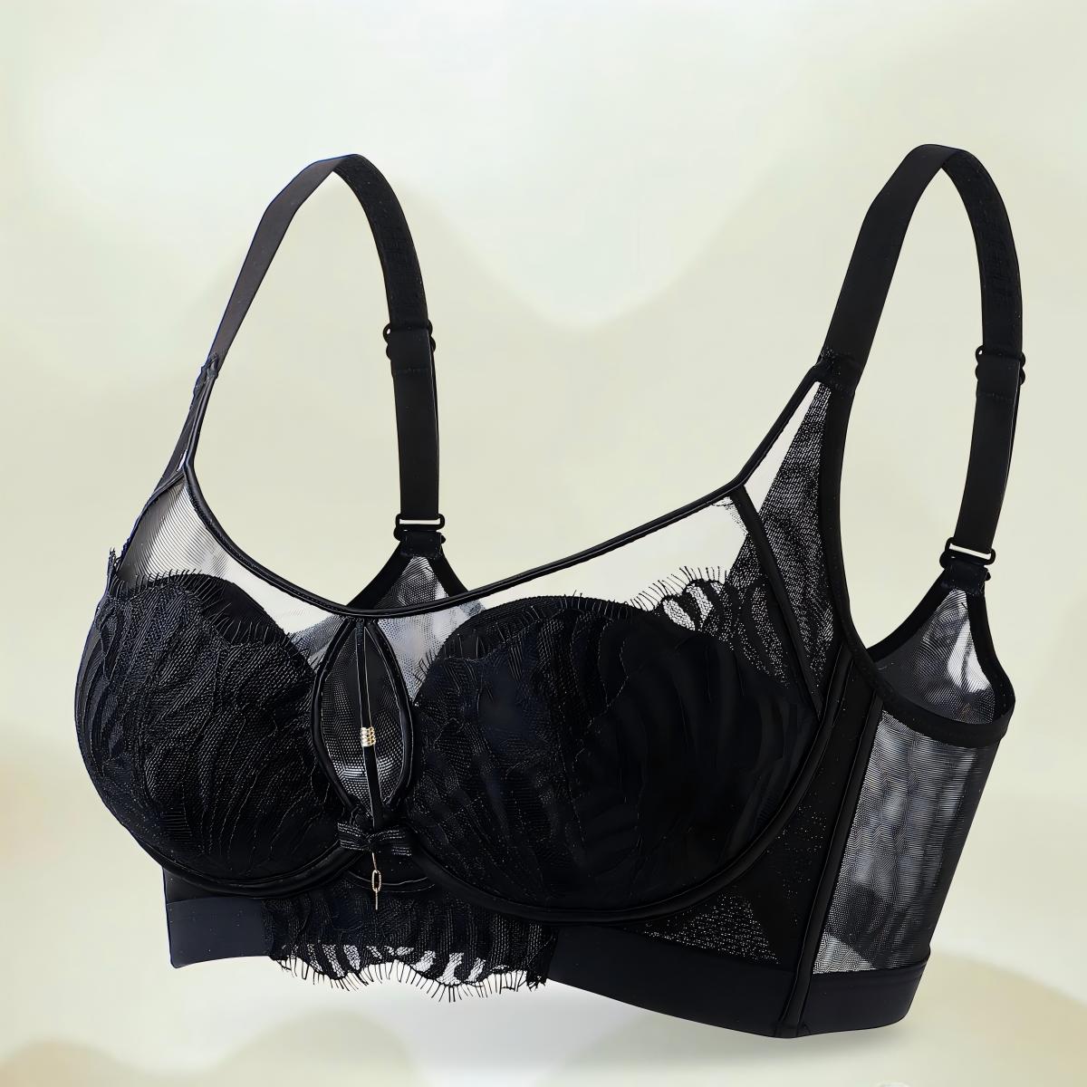 抹胸款文胸舒适性感聚拢薄款蕾丝法式防外扩透气GB4691