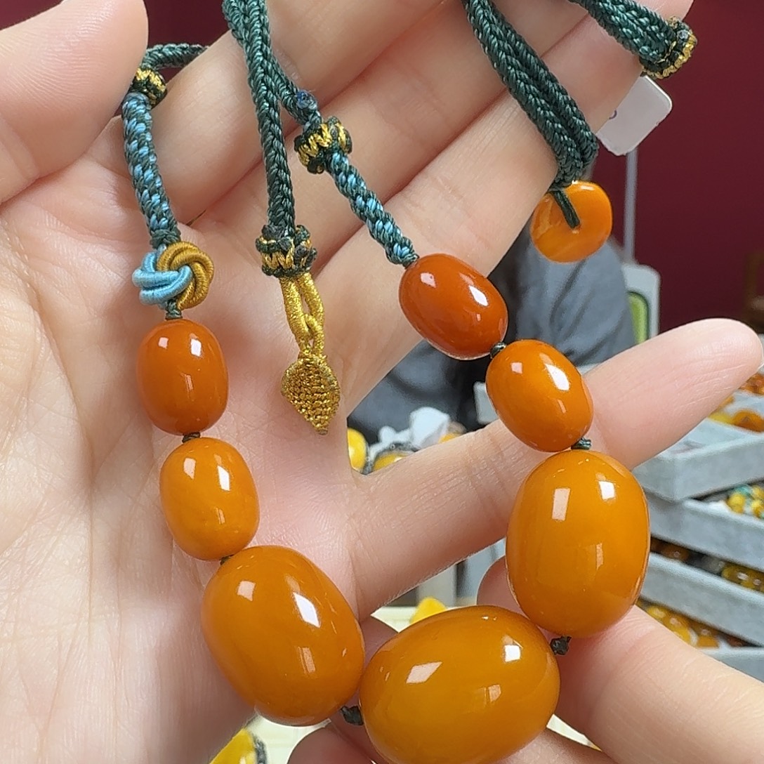 蜜蜡未镶嵌颈饰项链