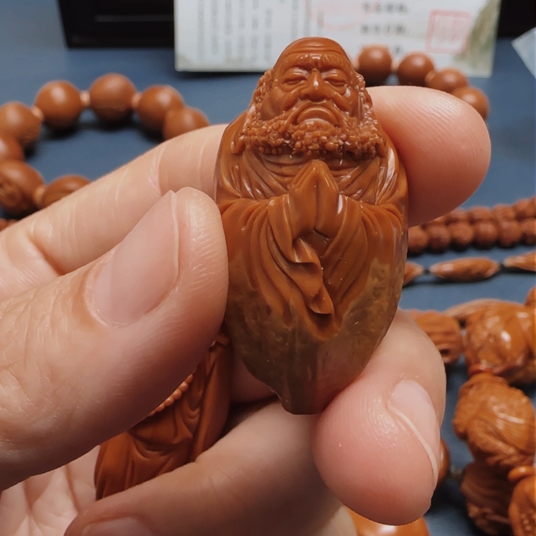 橄榄核手串/手链归****。钟馗单子