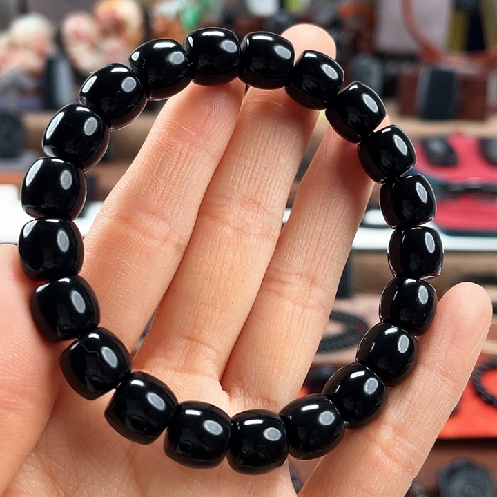 和田玉手串未镶嵌卡10精工藏收款