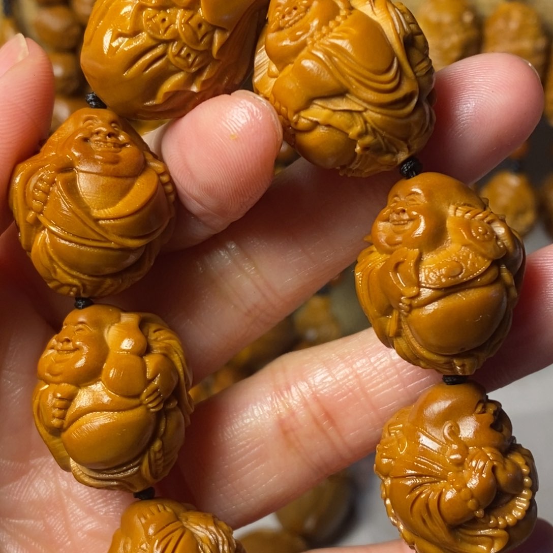 橄榄核手串/手链瑞兽弥勒