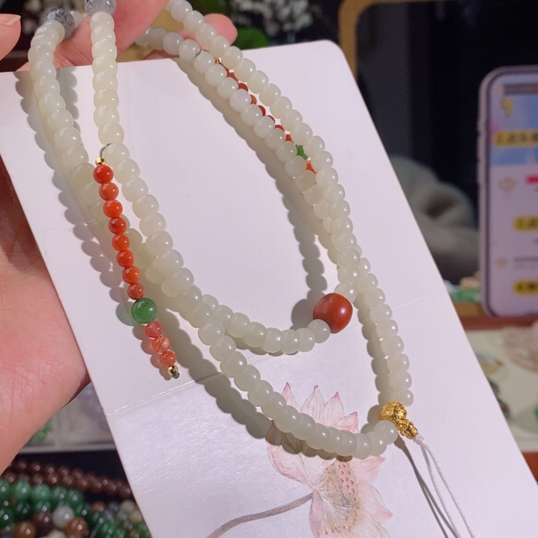 和田玉手串多样性拍一发一未镶嵌