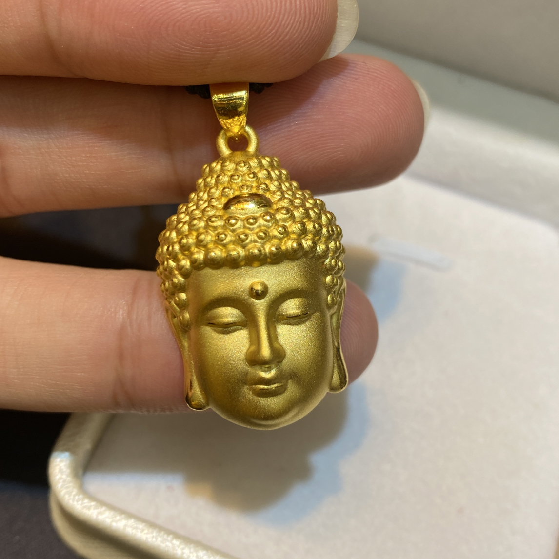 足金999佛头➕6金珠