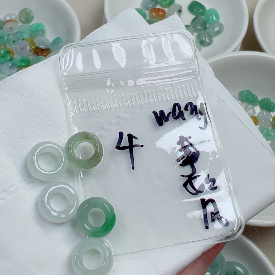W****翡翠散珠4 号链接，a货翡翠