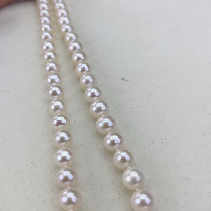 淡水珍珠颈饰银S925镶嵌卡8极光炫彩高品