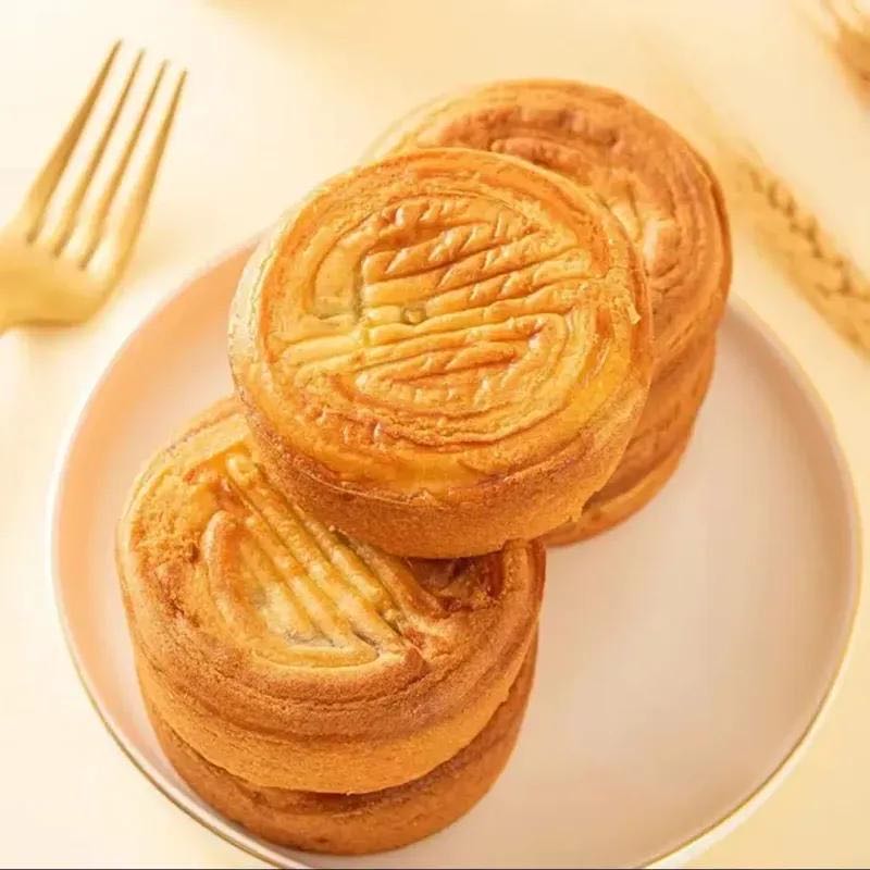 【新疆包邮】喜健香田蛋月烧豆沙/黑芝麻/蜜枣肉/五仁馅80g*5袋零食