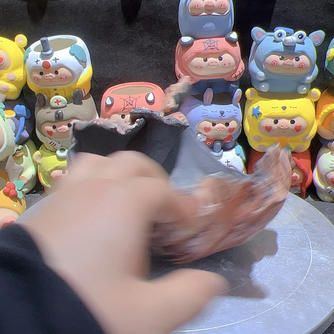 陶瓷手工多肉花盆瑕疵