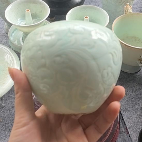 墨***城湖田窑水鱼一个全品
