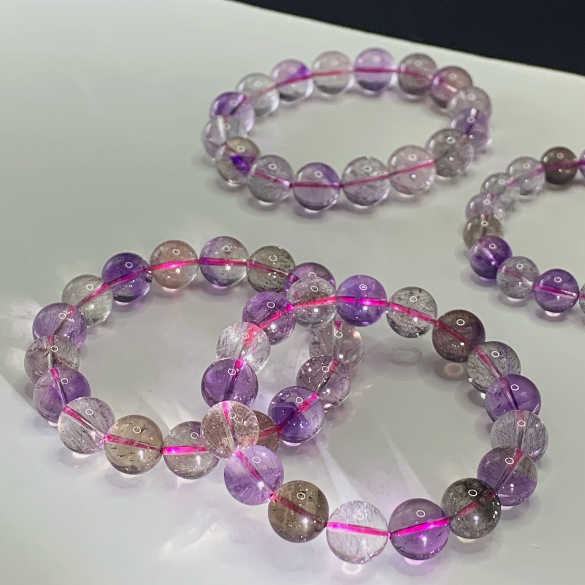 【父子珠宝】天然高阶烟花顺丝状净体仙女超七  J1216多样性发其一