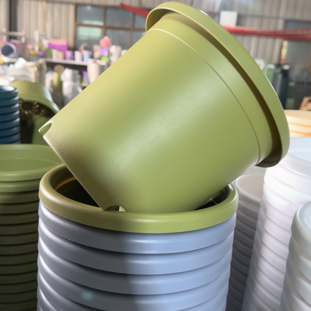 树脂四季盆4#无拖果绿微瑕8