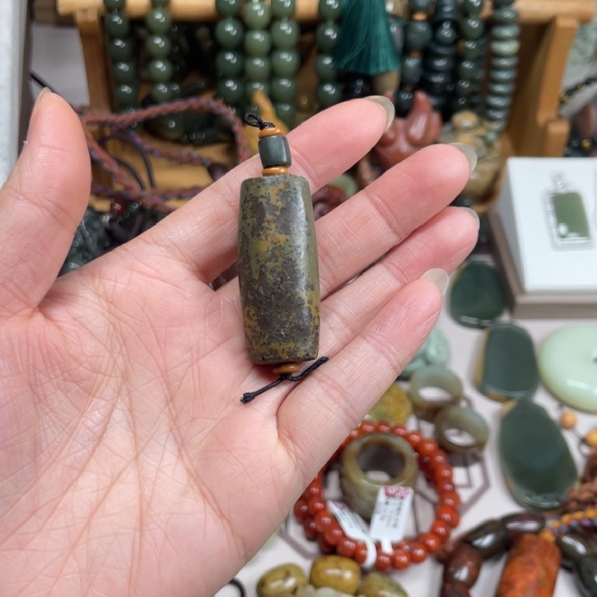 【闪购商品】岫岩河磨玉（透闪石质玉）挂件未镶嵌