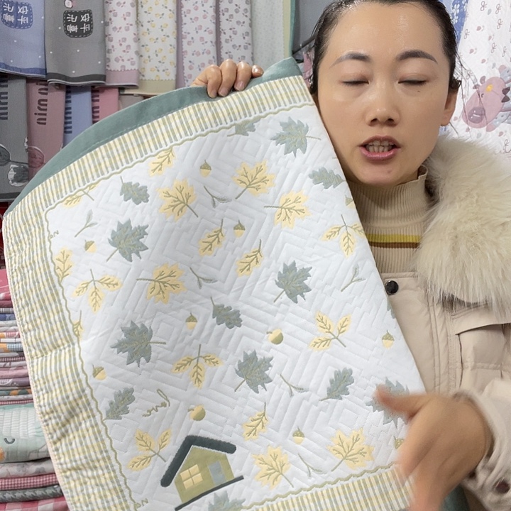 棉特价绿色小枫叶